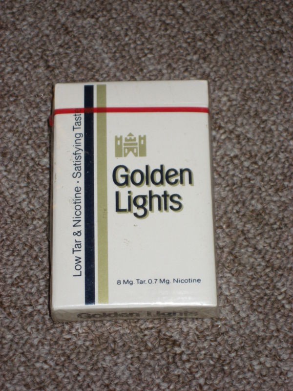 Vintage Golden Lights Playing Cards Sealed/New NOS Vintage Advertising