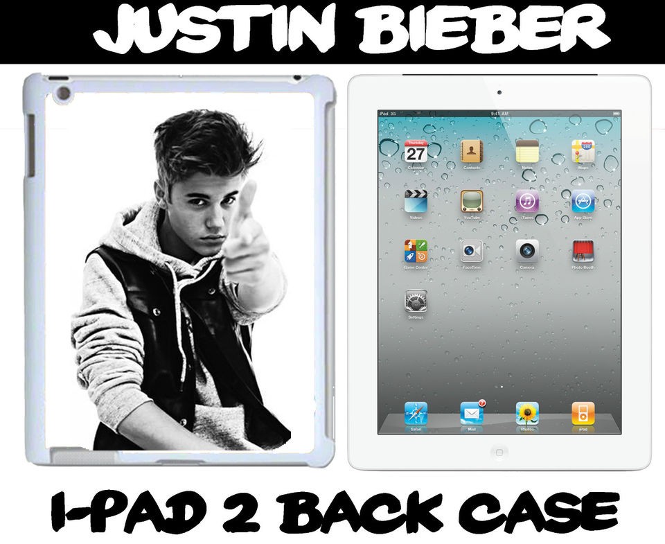 Justin Bieber Printed IPad Cases Custom Printed Cases/Skins for Apple 
