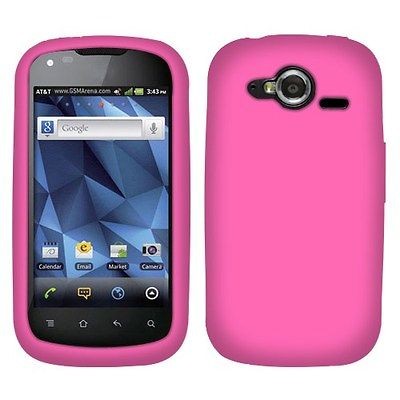 For Pantech Burst P9070 Phone Hot Pink Accessory Silicone Skin Case 