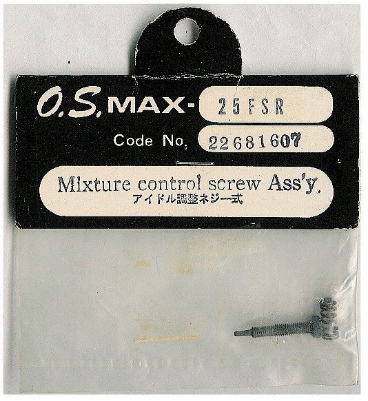 VINTAGE OS ENGINE 22681607 CARBURETOR MIXTURE CONTROL ASSEMBLY .25FSR 