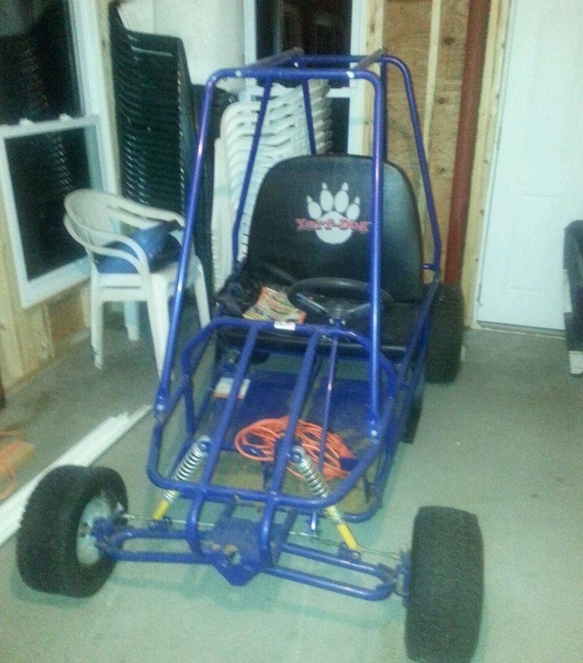 Yerf Dog Go Kart 6.0 HP Engine 2 Seater blue runs great