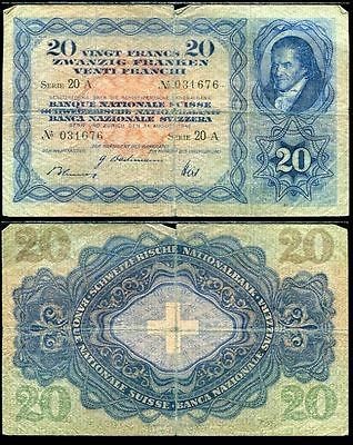 Coins & Paper Money  Paper Money World  Europe  Switzerland