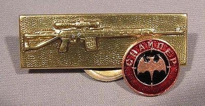  Sniper Badge Russian Reconnaissance Military Spetsnaz Bat SVD Rifle 