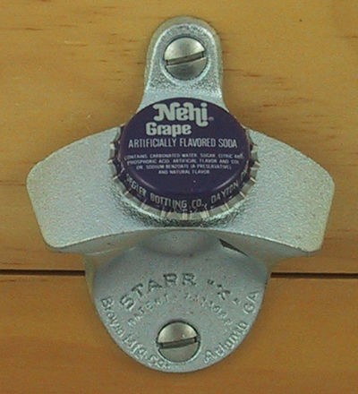 Nehi Grape BOTTLE CAP Starr X Wall Mount Bottle Opener NEW