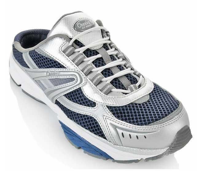 Mule Tennis Shoe Tony Little Cheeks Fit Body Easy Shapers Sport Blues