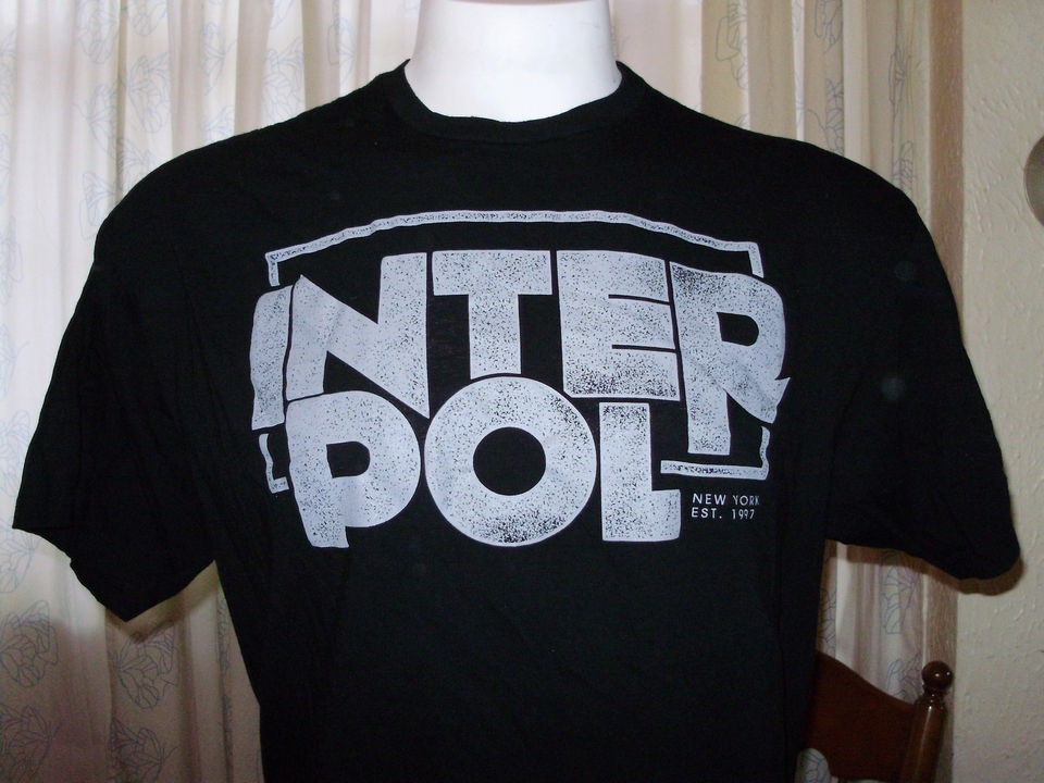 INTERPOL SHIRT PAUL BANKS XL TURN ON THE BRIGHT LIGHTS ANTICS NYC