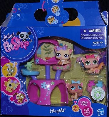 Littlest Pet Shop Petriplets Kittens Kitties 1335 1336 1337 NIP 2009 