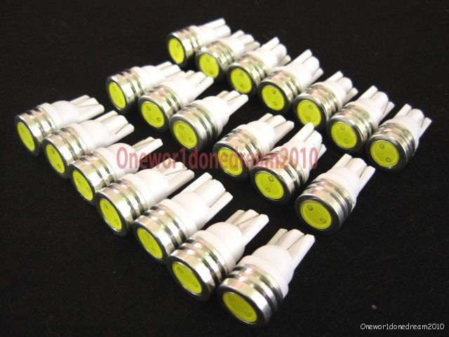 20 pcs Lot 1W T10 194 168 W5W SMD LED Car Tail Wedge Light Lamp Bulb 