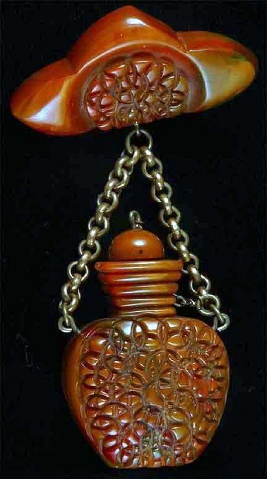 bakelite perfume bottle in Vanity, Perfume & Shaving