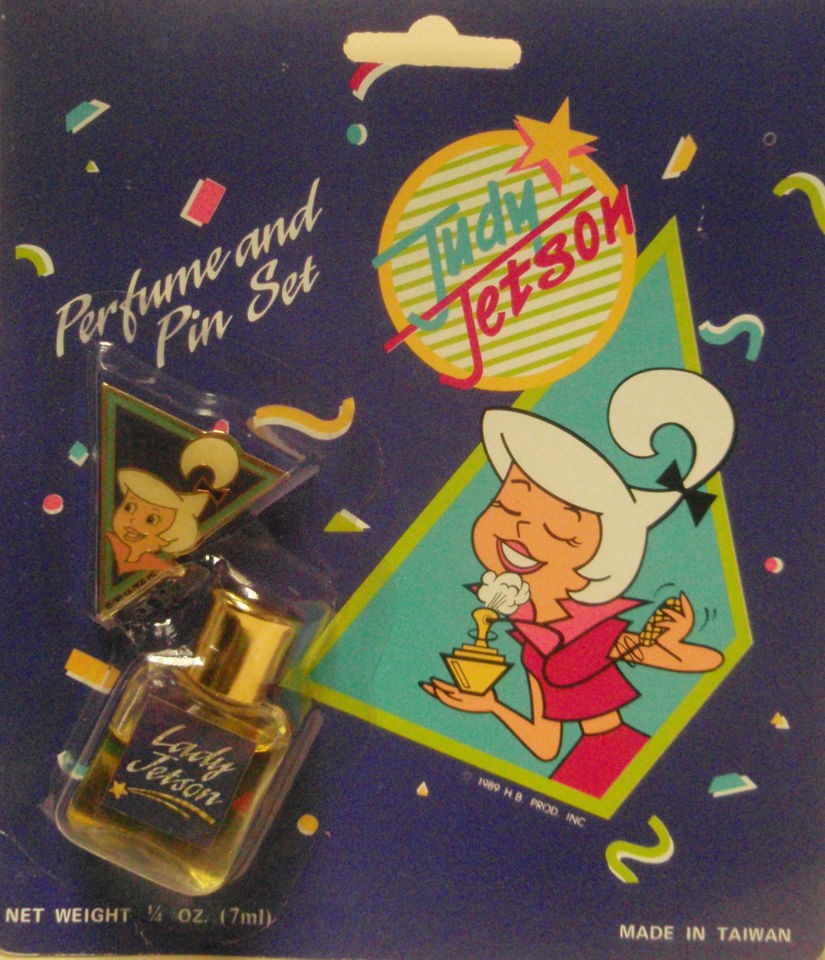 JUDY JETSON ( THE JETSONS ) PERFUME AND PIN SET ( YEAR 1989 ) HARD TO 