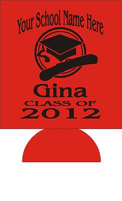 50 Custom Personalized Graduation Can Koozies ~~~ Great Party Favors 