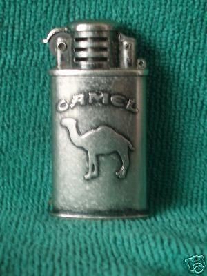 CAMEL Lift Arm PEWTER LOOK Lighter GREAT HAND FEEL MIB PROMOTIONAL 
