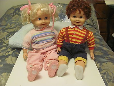 Vintage CORKY & CRICKET PLAYMATES DOLLS   Working VGC