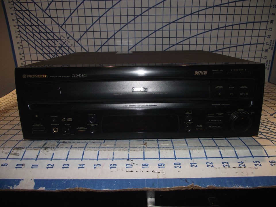 PIONEER CD CDV LD LASER DISC PLAYER #CLD D502 FOR PARTS OR REPAIR