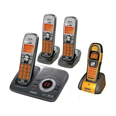 Uniden DECT1580 4WXT DECT 6.0 Cordless Phone 3 Standard & 1 WATERPROOF 