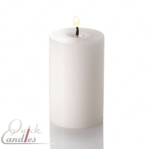 Pillar Candles Unscented 2x3. White. Set of 40. Wedding