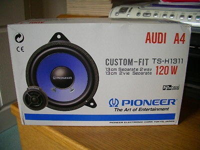 pioneer custom fit component speakers mid bass and tweeters for Audi 