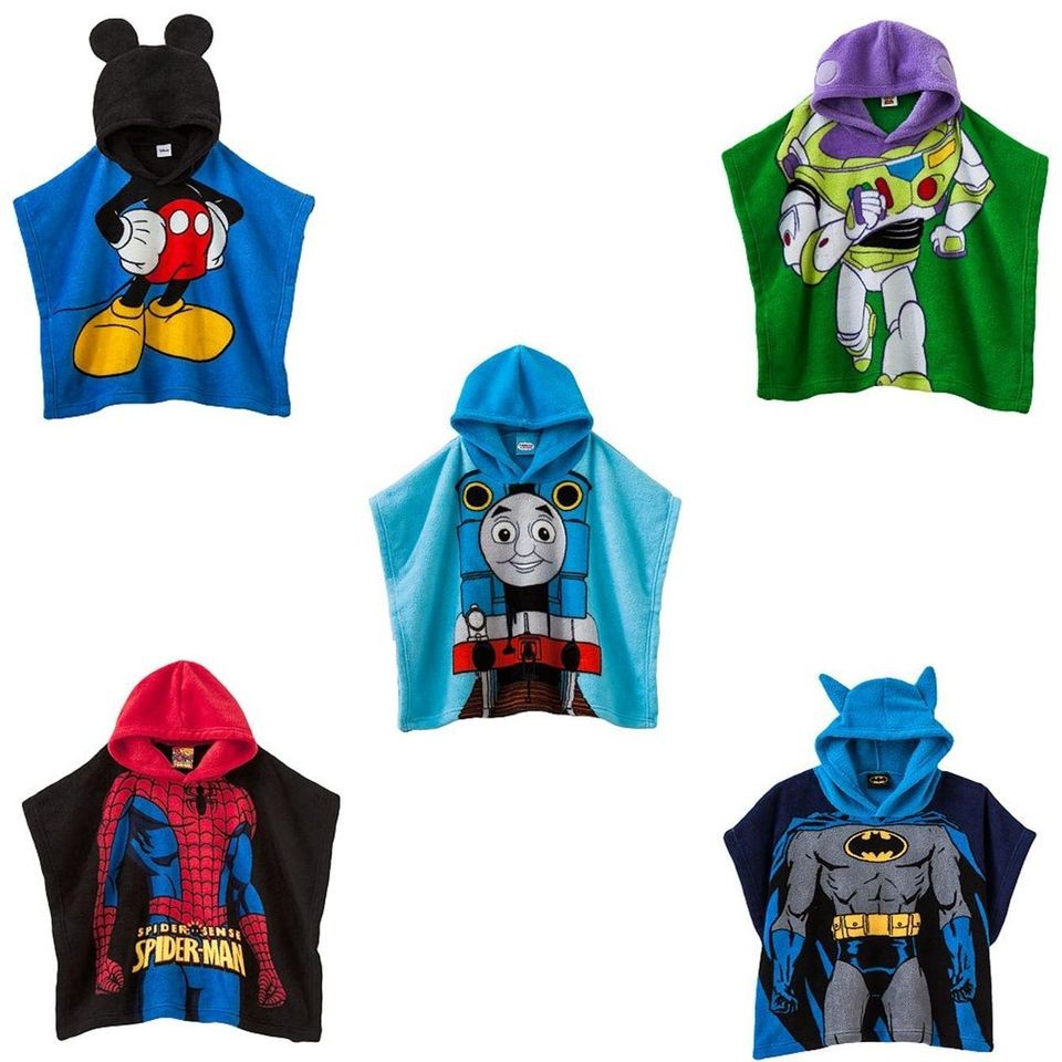 Toddler Boy Disney Mickey Toy Story Thomas Spiderman Batman Hooded 