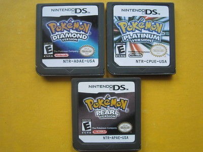 Pokemon Platinum and Pokemon Diamond and Pokemon Pearl for nds Lite 