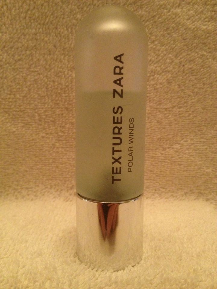 Textures Zara Polar Winds 1 oz EDT Spray is Approximately 60% Full 