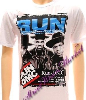 Run DMC music hip hop king of rock Punk Rock Pop Rap Rapper T shirt Sz 