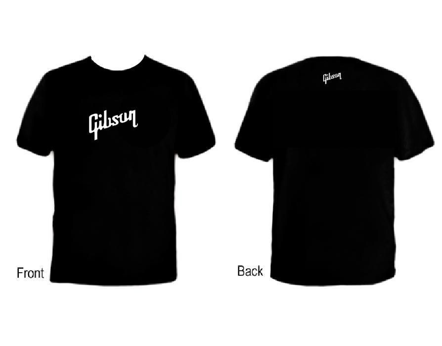 gibson guitar gildan T SHIRT S M L 1 2 3 4 5 XL black NEW CUSTOM 