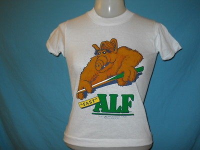 vintage NEW NOS FAST ALF SHOOT POOL TV SHOW t shirt YM