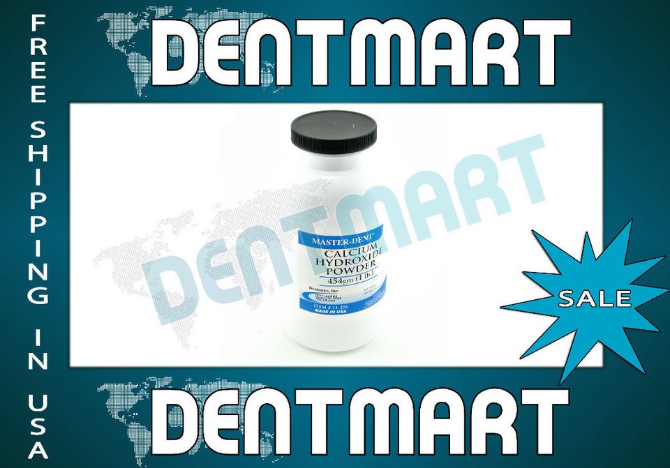 Master Dent Calcium Hydroxide Powder 1 LB Dental Supplies DENTMART