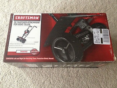 NEW* Craftsman De Thatcher Attachment for Mini Tiller   New in Box 