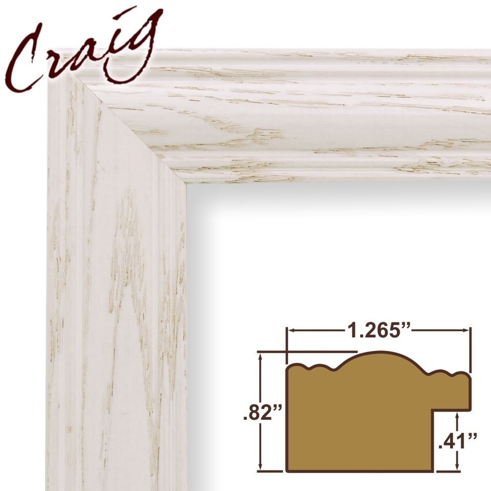 Solid Ash Wooden Whitewash Picture Frames Poster Frames