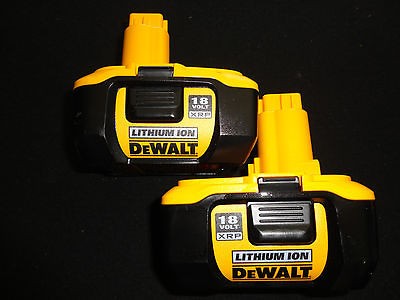 DEWALT DC9180 18V 18VOLT LITHIUM ION BATTERY PACKS NEW X 2