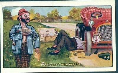 S5446 Ryan postcard, Accidents will happen, Broken Auto