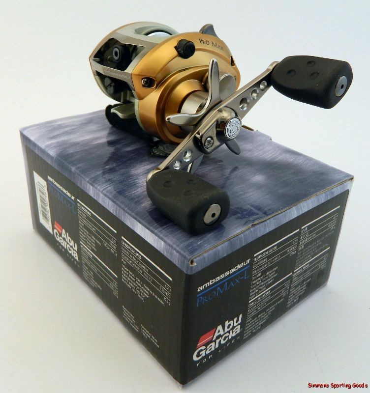 ABU GARCIA AMBASSADEUR PROMAX L LEFT HAND BAITCAST REEL #1137355