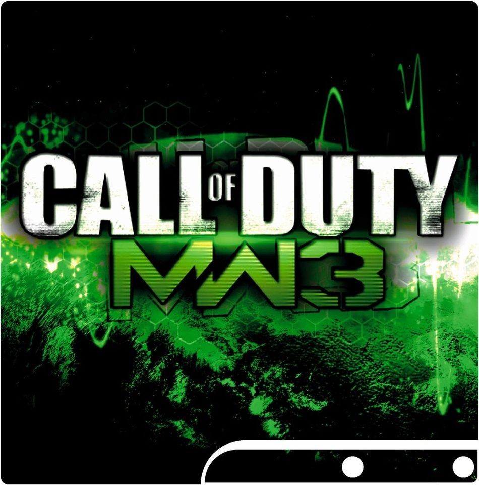 GEARS of WAR 3 GREEN THEME skin sticker for PS3 slim console #157