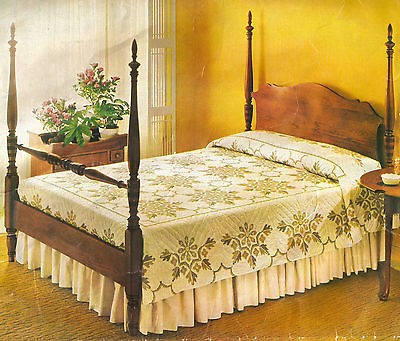   Bucilla 1983 Regency Stamped Cross Stitch Double Quilt Kit & Floss