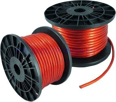   8AWG CCA Red Power Cable Wire Heat Resistance for Sound Car Audio AMP