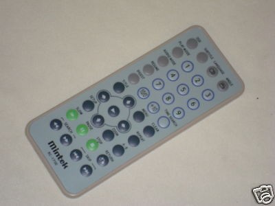 Mintek RC 1710A DVD Player Remote Control W/battery