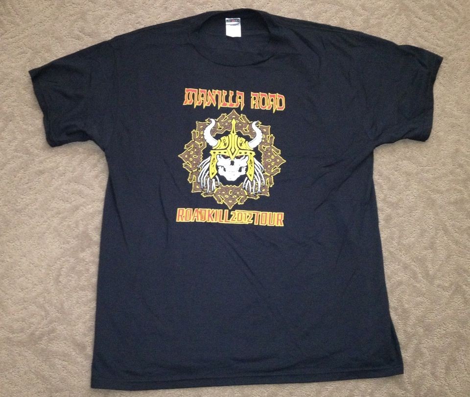 MANILLA ROAD ROADKILL 2012 TOUR T SHIRT XL NEW WITH TAG OFFICIAL 