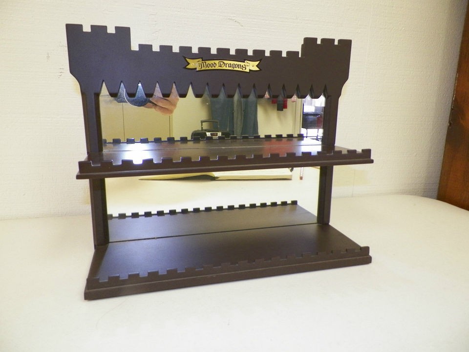 FRANKLIN MINT MOOD DRAGON MIRRORED DISPLAY SHELF