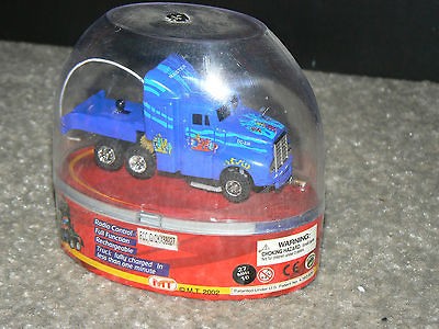 BLUE MINI 3.5 LONG R/C SEMI TRUCK REMOTE CONTROL RIG TRACTOR TRAILER