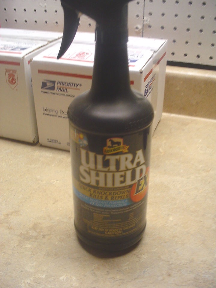 32 Oz Ultra Shield EX Absorbine Horse Pony Fly Spray