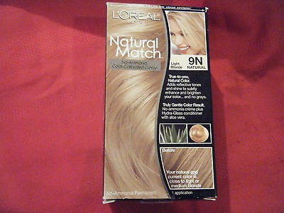   Kits Loreal Natural Match 9N Light Blonde Natural Color Hair coloring