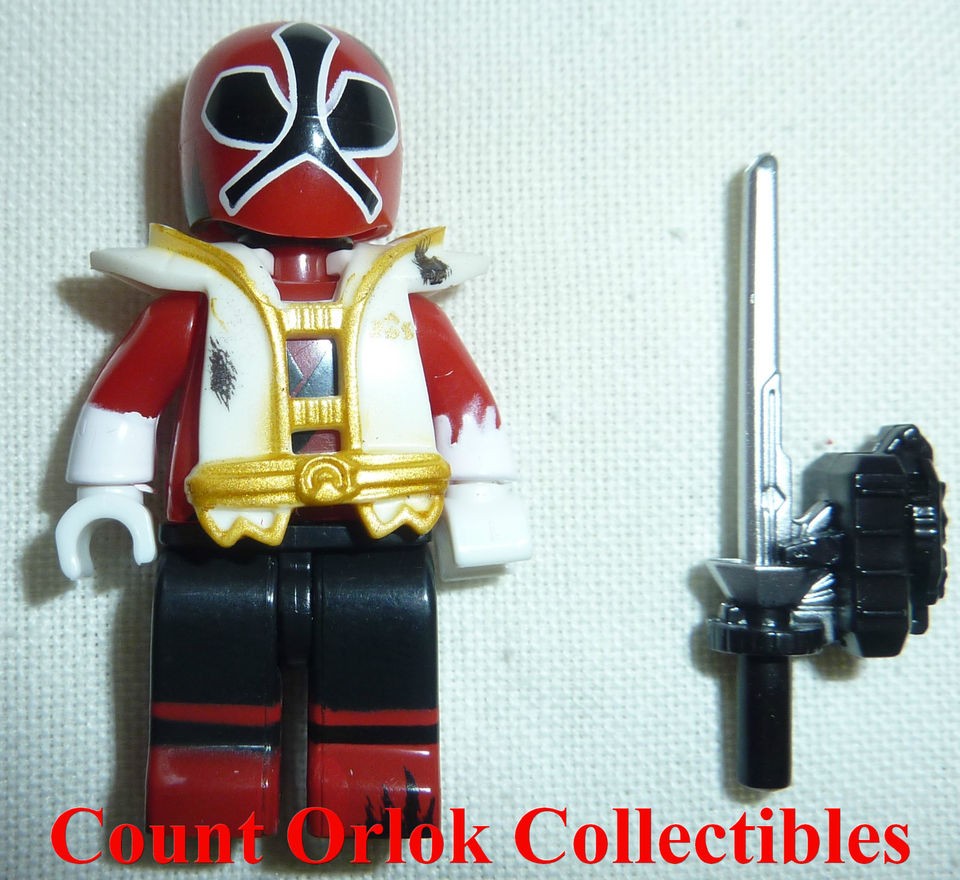   Mega Bloks MICRO FIGURE/MICROFI​G 5859 = SAMURAI RED RANGER = NEW