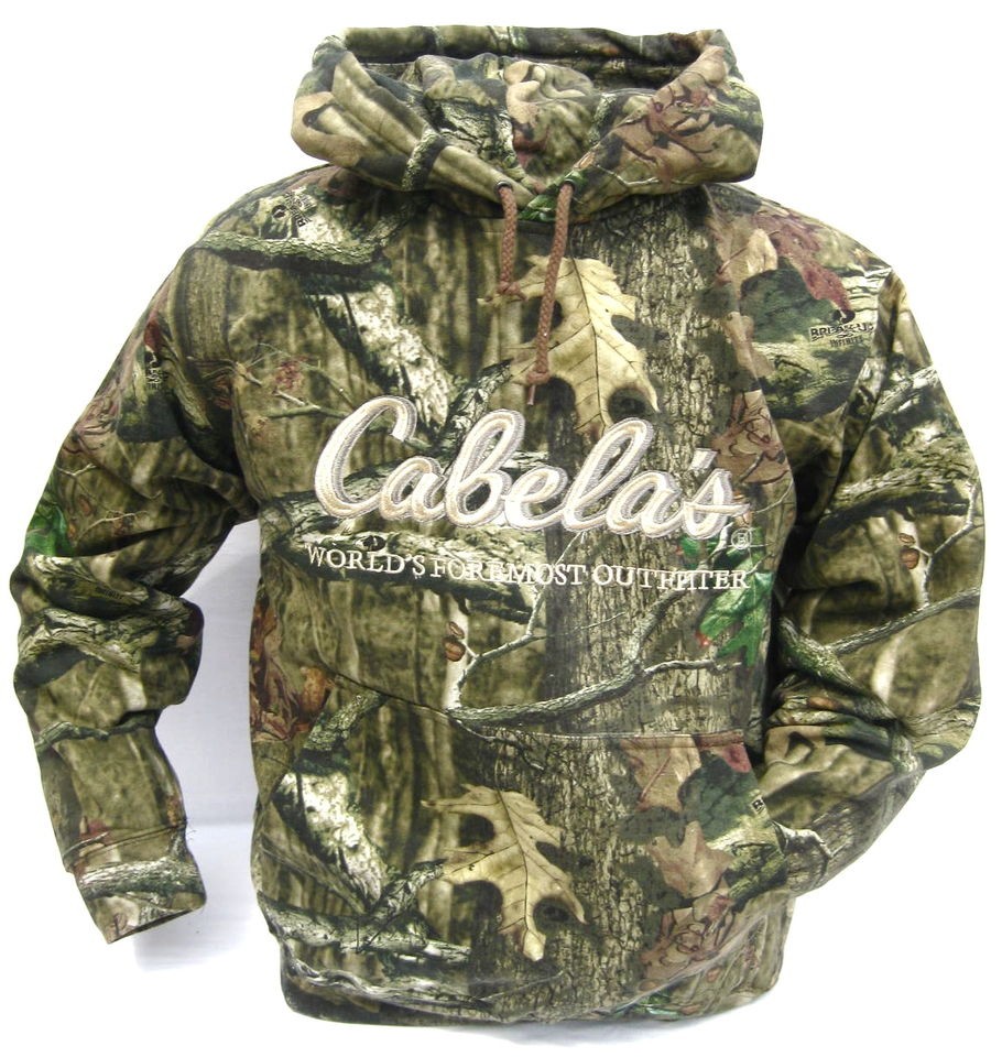 New Cabelas Seven Camo Hunting Hoodie Mens Heavyweight sz M, L, XL 