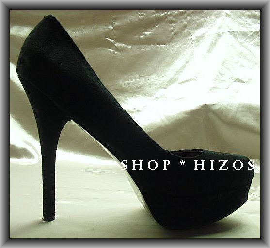 ZIGI SOHO BLACK SUEDE PLATFORM STILETTO HEELS SIZE 11