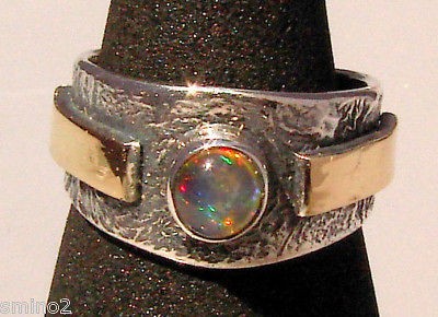 Labradorite Lapis Lazuli ring 18k Gold on Silver Men/Wo