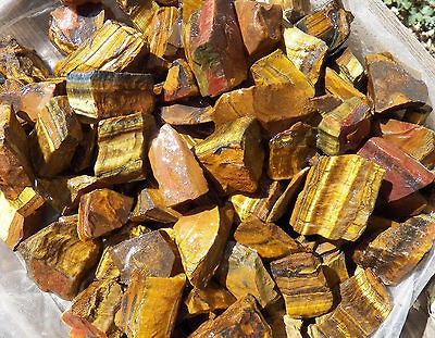 ROUGH ROCK TIGER EYE Stones Tumbler tumbling Lapidary 1/2 pound SOUTH 