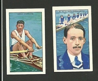 Rowing Canoe Kayak Boat Race Sculling Fab Card LOT