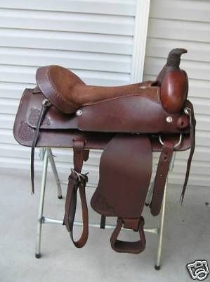 16 Medium Oil Roping Pleasure Trail Western Saddle Horse Tack SO