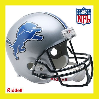 DETROIT LIONS NFL DELUXE REPLICA FULL SIZE FOOTBALL HELMET by RIDDELL